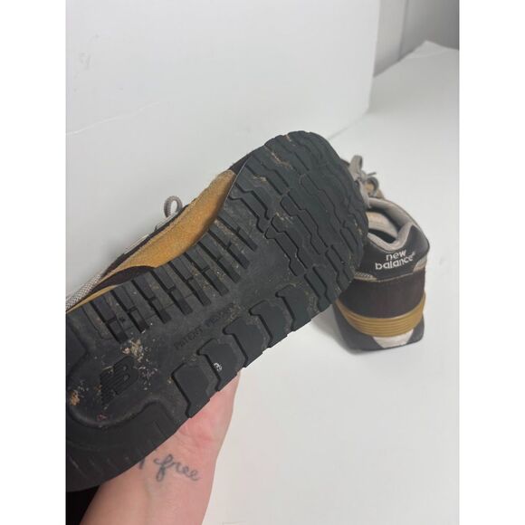 New Balance 675 Sneakers Low Profile Brown Yellow Streetwear 8 athletic sporty - Picture 7 of 8